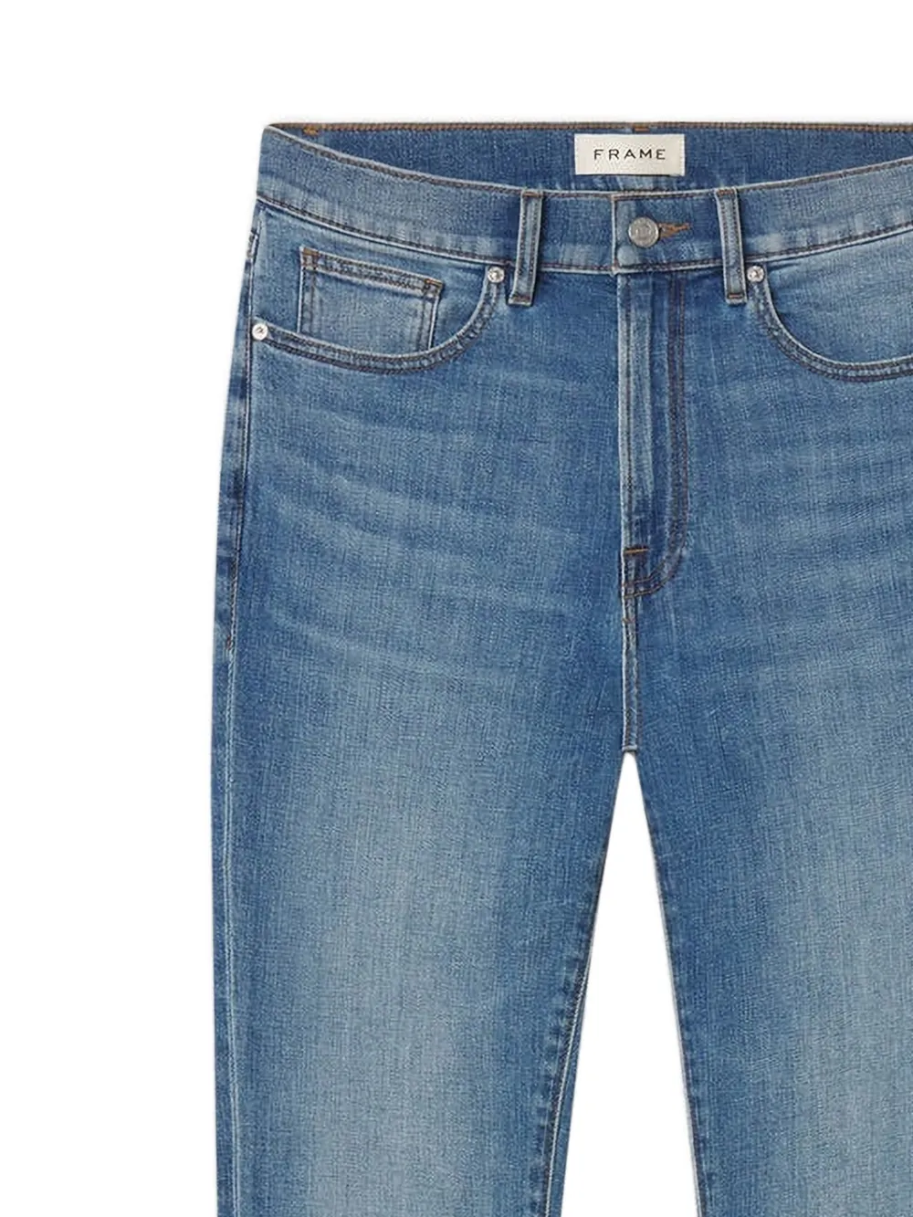 FRAME Slim-fit jeans Blauw