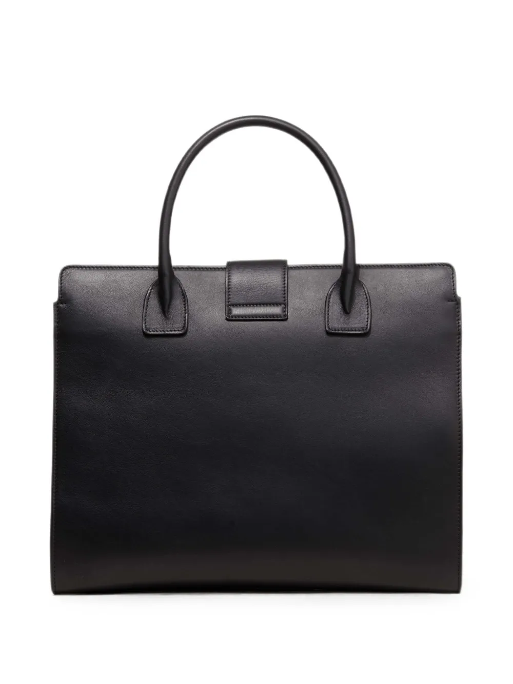 Nili Lotan Lou Leather Tote Bag in Black, view 2