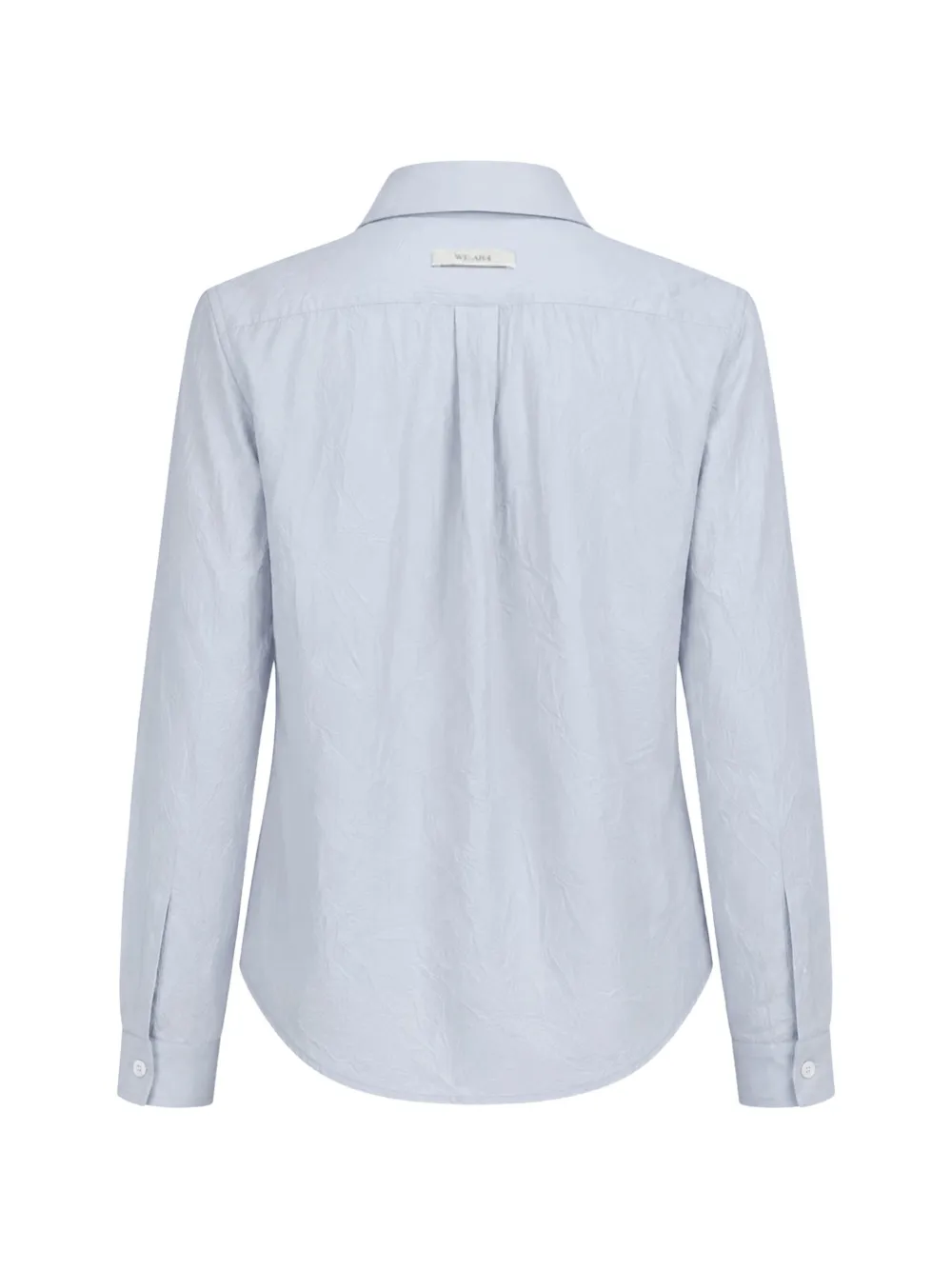  We-ar4 The Layered Crinkled-effect Button-down Shirt - Azul 