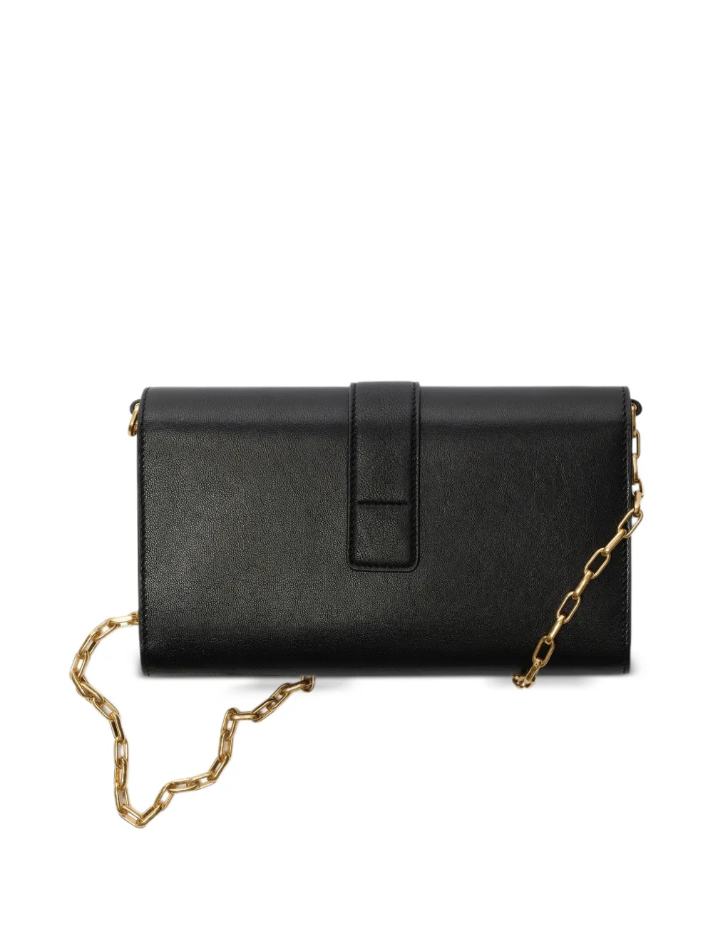 Burberry Rider schoudertas van lamsleer met kettingband Zwart