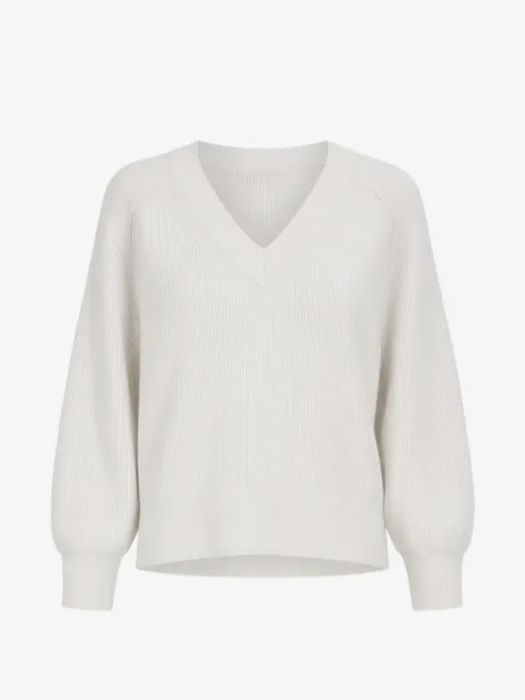 PATRICK ASSARAF ribbed-knit raglan-sleeve sweater