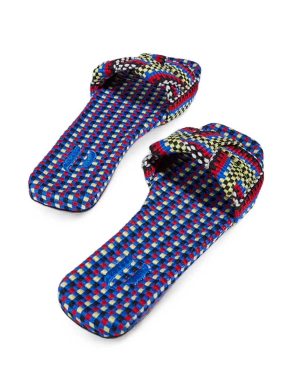 AMAMBAIH Martina woven mules Blauw
