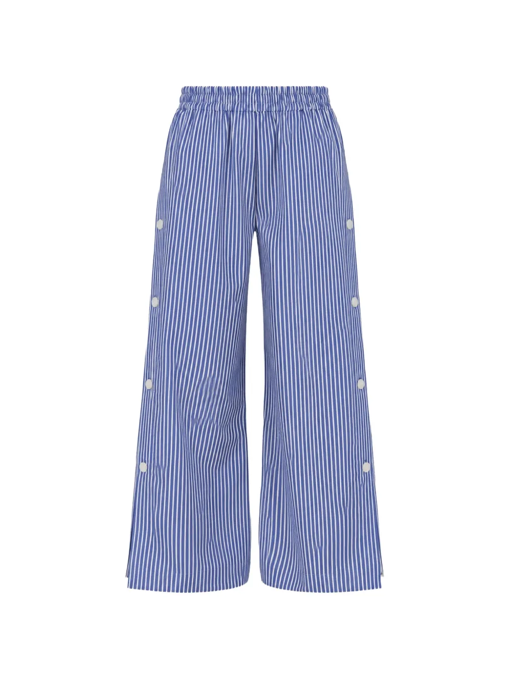 Arlo Mott Baxter side-buttons striped trousers