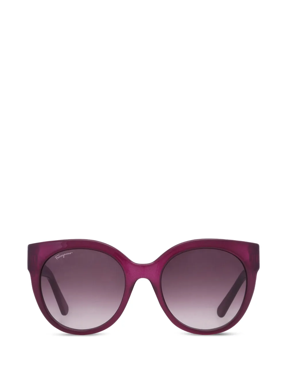 Ferragamo Eyewear Sonnenbrille mit rundem Gestell - Violett