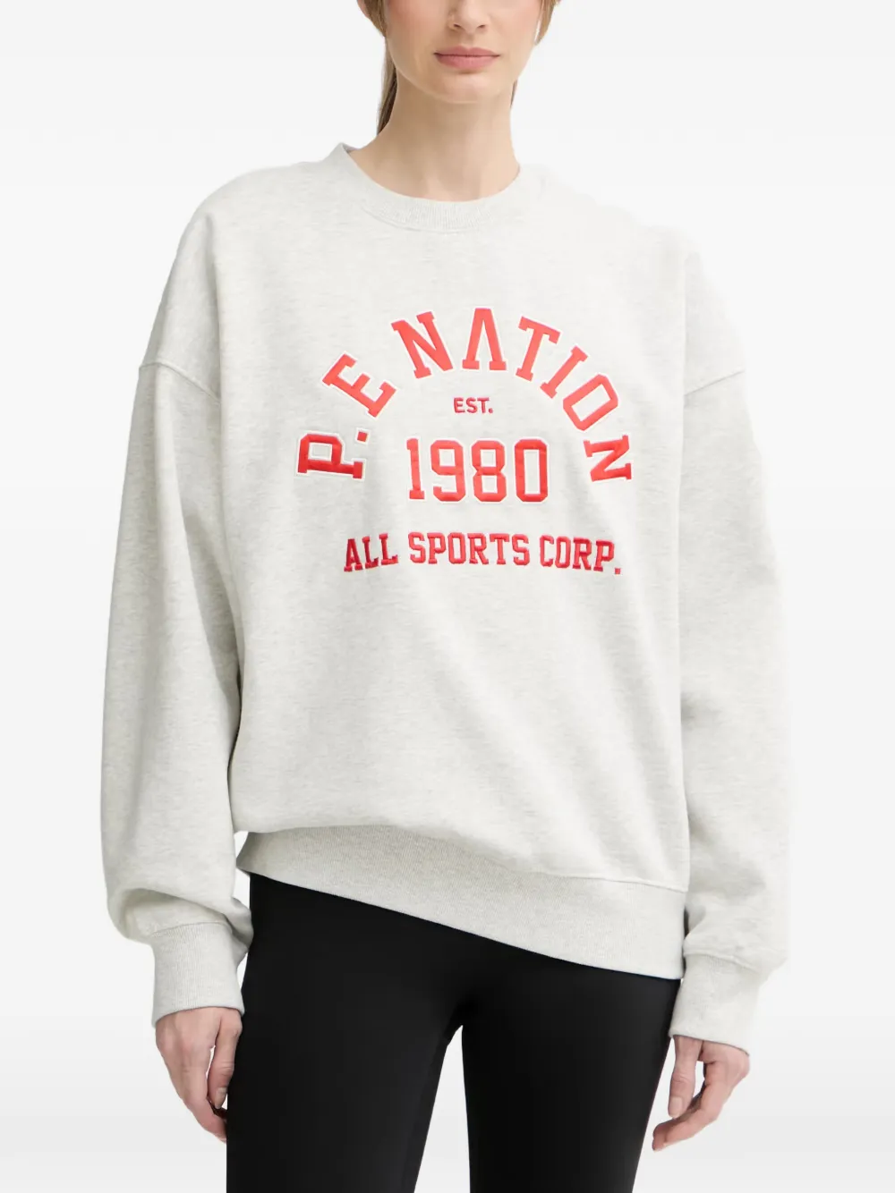 P.E Nation logo-detail sweatshirt - Grau