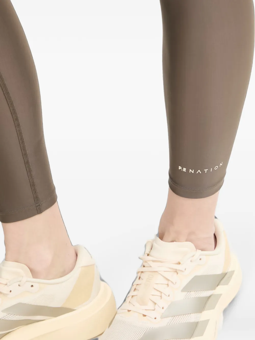 P.E Nation Legging met logoprint Bruin