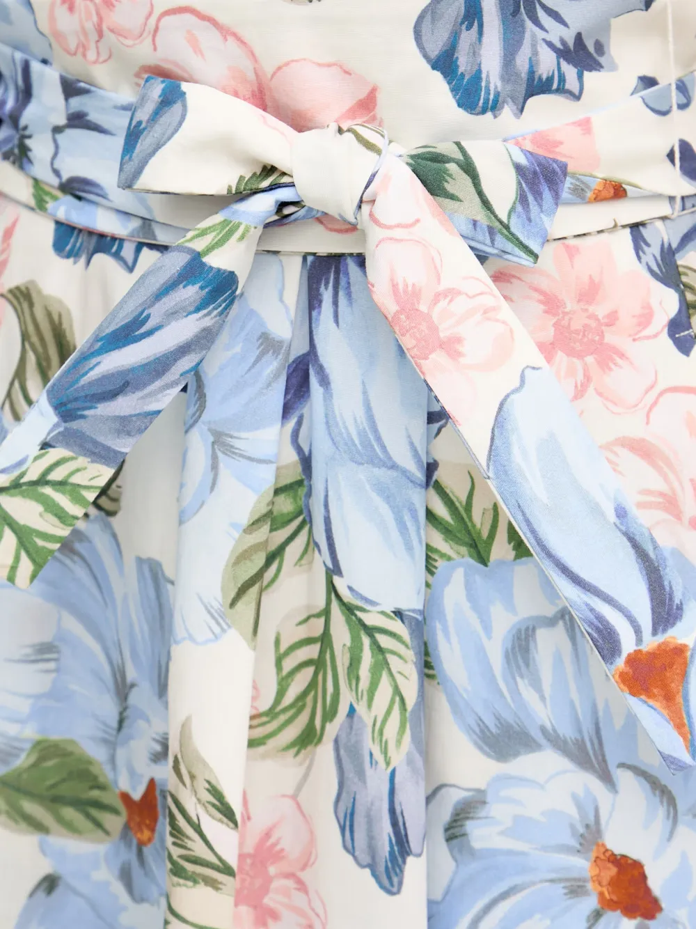 OUI Midi-jurk met ceintuur Blauw
