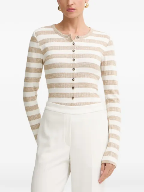rag & bone striped ribbed cardigan