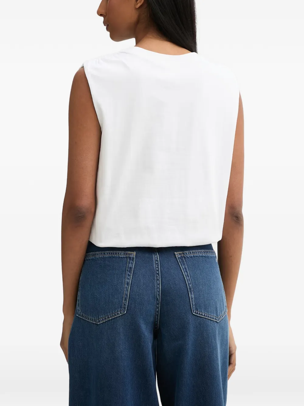 rag & bone Mica top met elastische zoom Wit