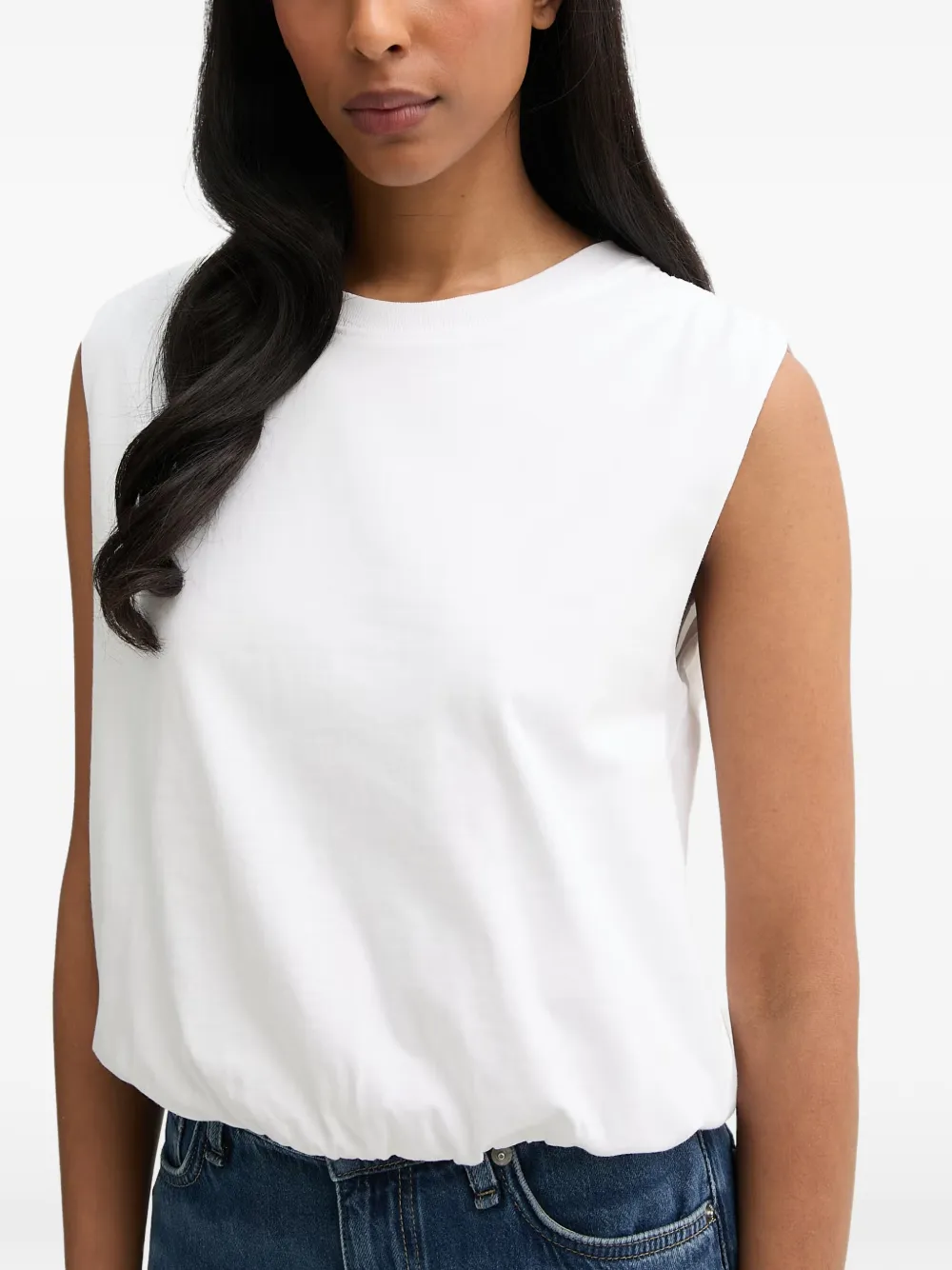 rag & bone Mica top met elastische zoom Wit
