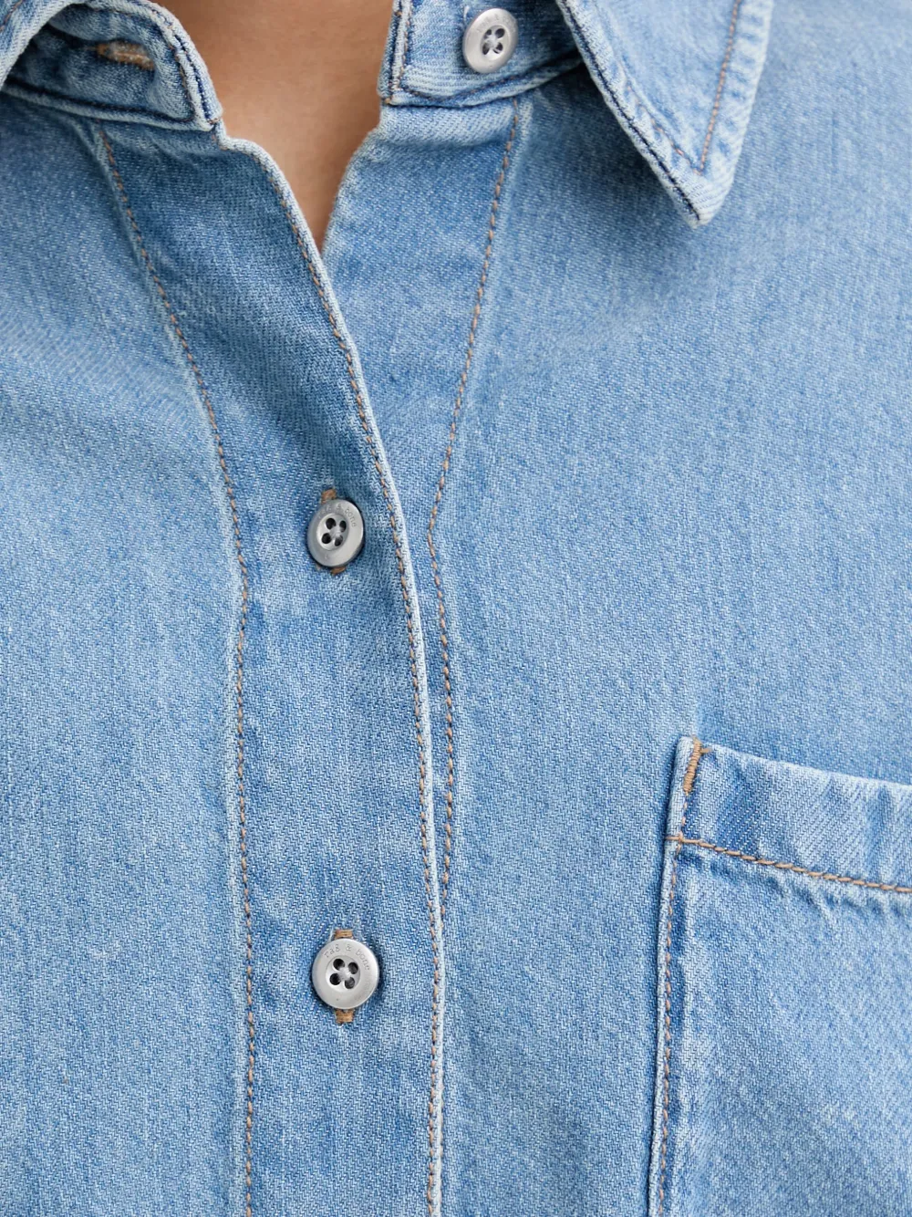 rag & bone Overhemd met opgestikte zak Blauw