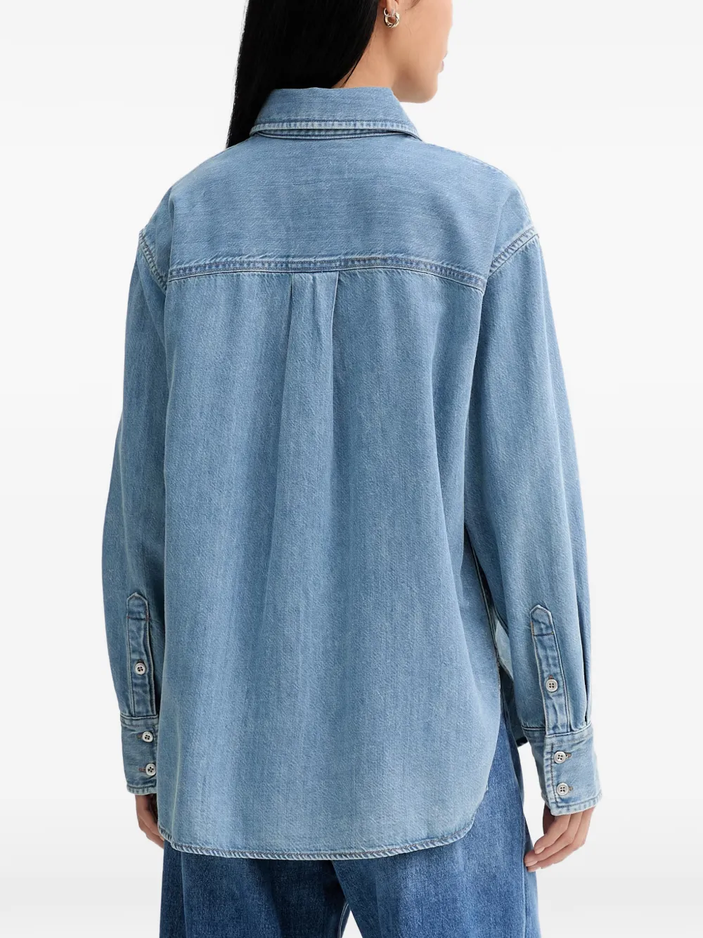 rag & bone Overhemd met opgestikte zak Blauw