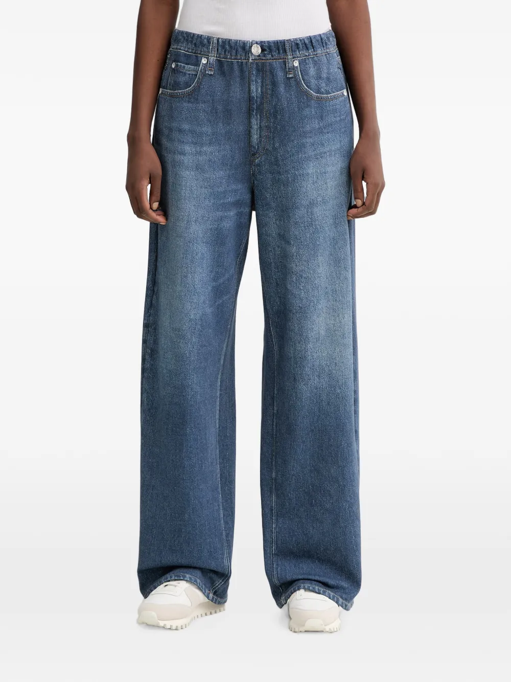 rag & bone Miramar wide-leg jeans - Blu