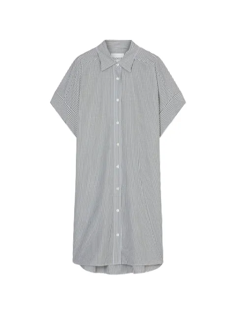 Closed striped cotton midi shirt dress