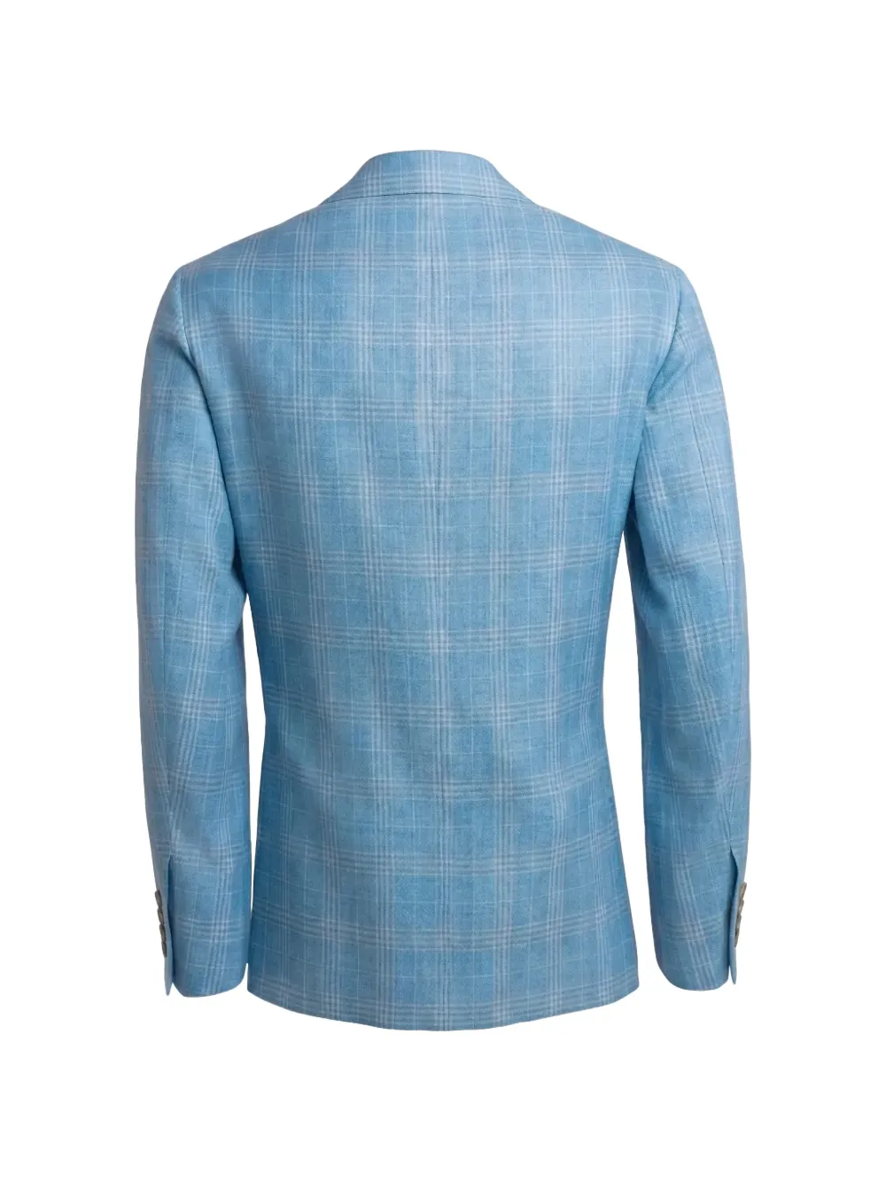  Sartorio Napoli Checked Single-breasted Jacket - Azul 