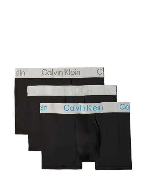 Calvin Klein logo-waistband trunks (set of three)