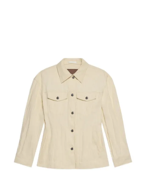 Helmut Lang crushed trucker jacket