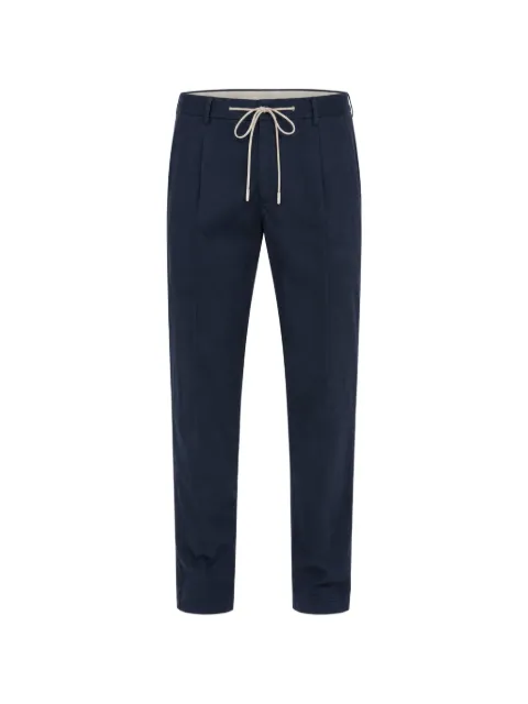 Eleventy drawstring-waist straight-leg trousers