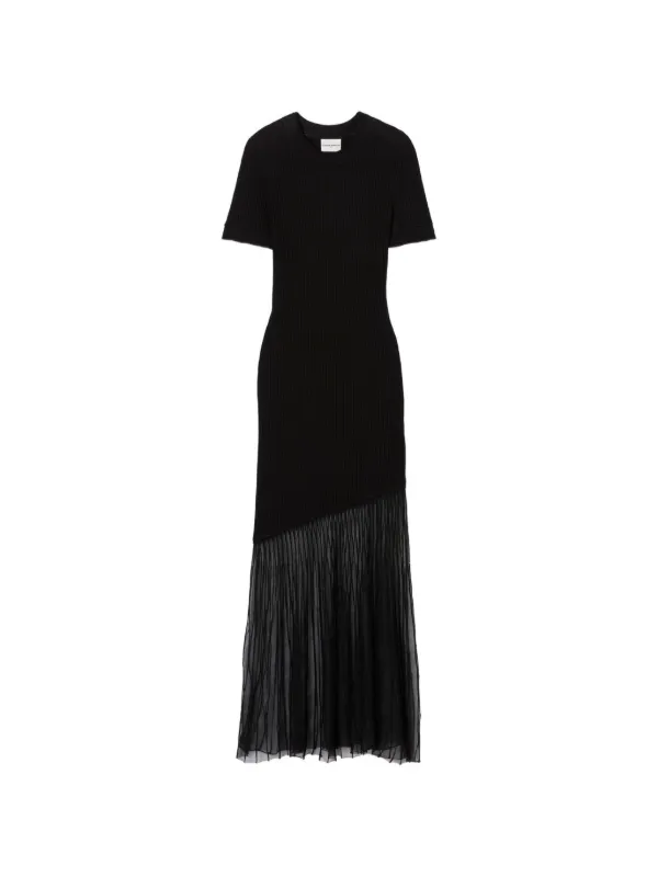 claudie pierlot knitted dress Claudie Pierlot Scalloped Knitted Midi Dress