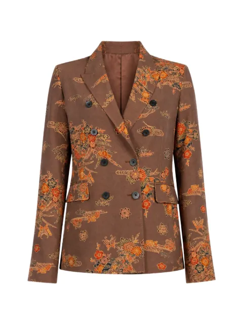 IBRIGU Komon floral-print blazer
