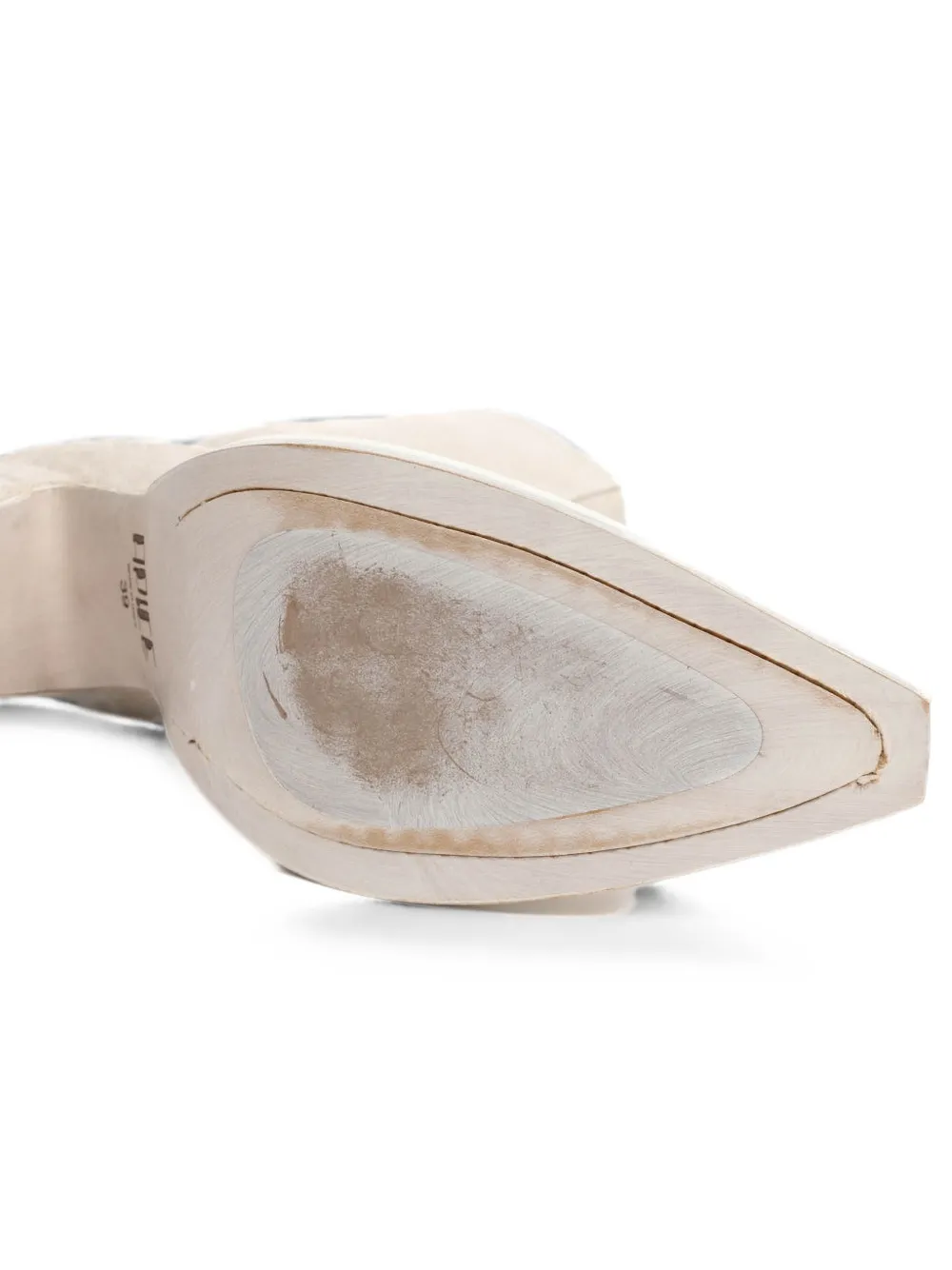 Épice Zari P enkellaarzen met puntige neus Beige