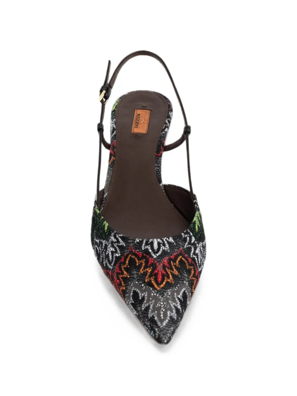 Missoni Fiona slingback pumps Zwart