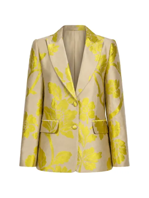 Maurizio Massimino blazer con motivo floral en jacquard