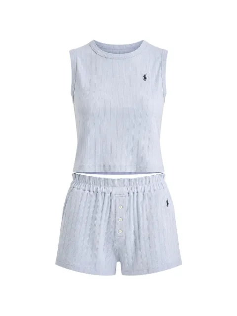 Polo Ralph Lauren ribbed-knit logo-embroidered pajamas