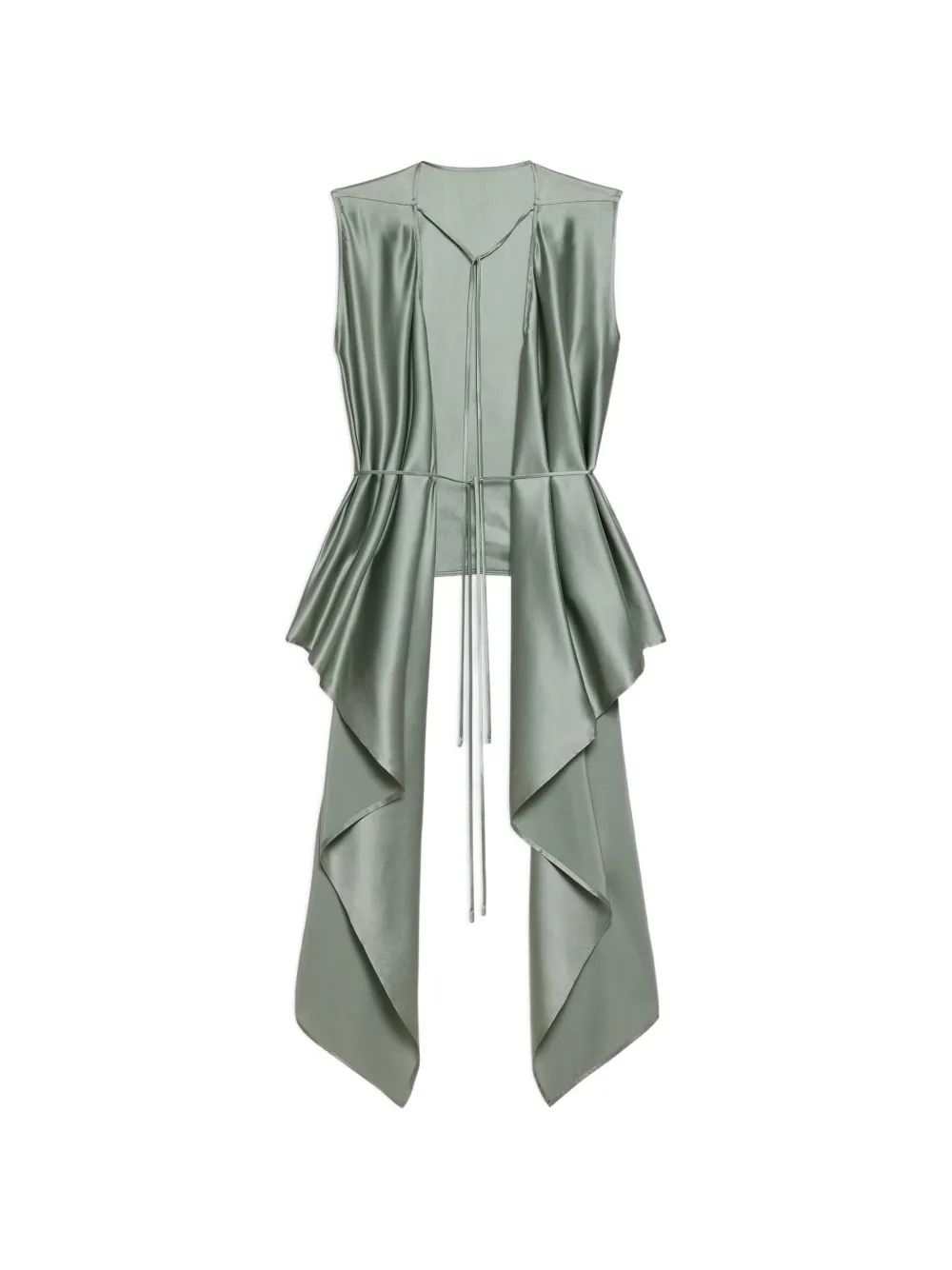 Helmut Lang Top drappeggiato - Verde