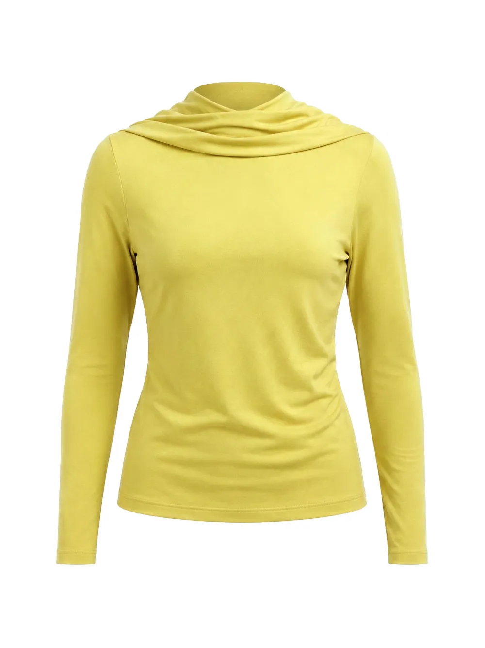 Esse Solina cowl-neck top - Giallo