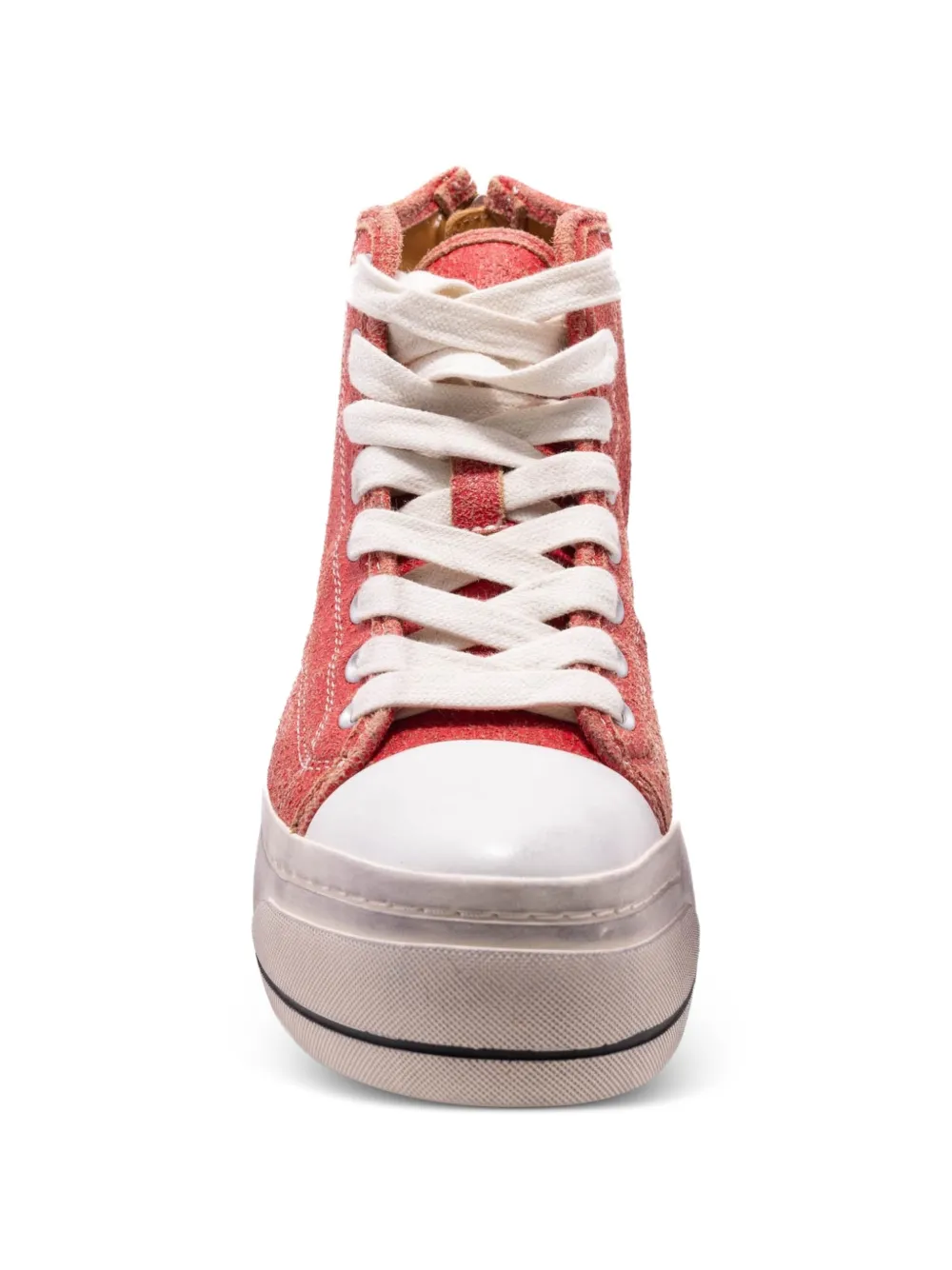 R13 Kurt High-top Sneakers in Red, view 4