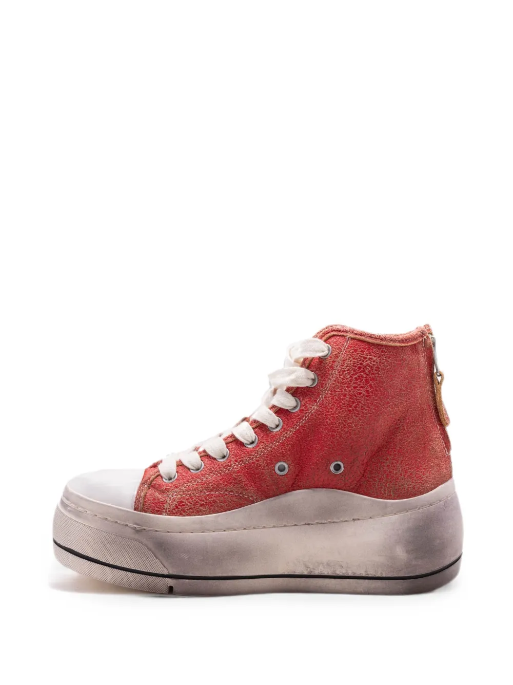 R13 Kurt High-top Sneakers in Red, view 5