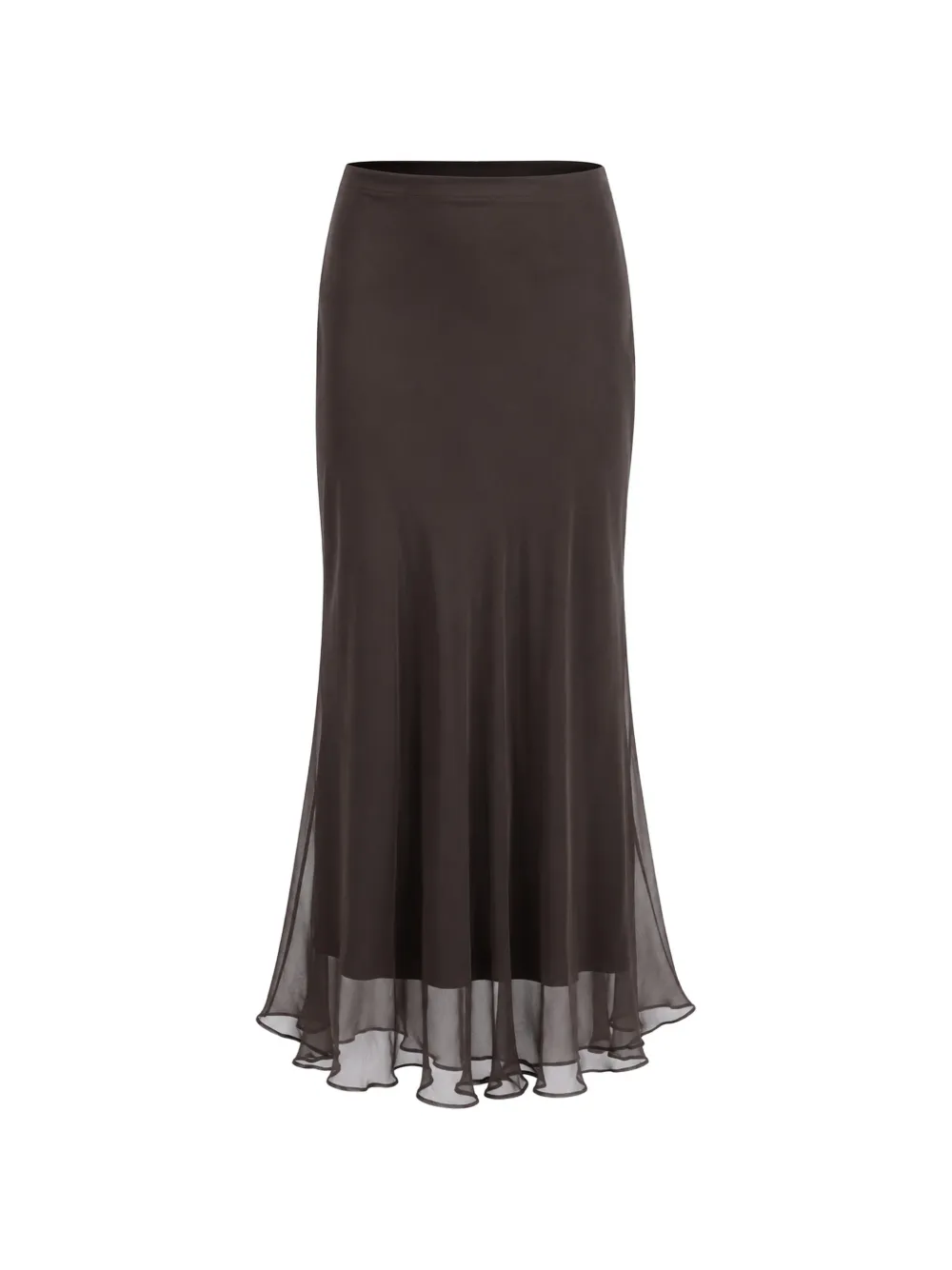 The Sei diaphanous skirt - Braun