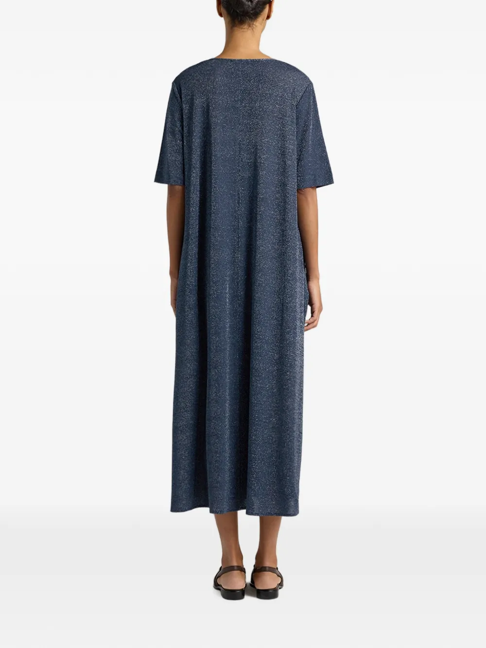 MOMONÌ Penelope jersey jurk Blauw