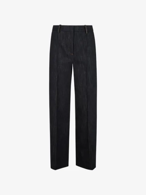 Eleventy contrast-stitch jeans