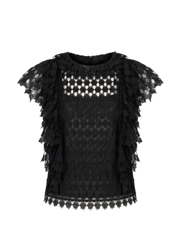 Ulla Johnson Daevy Top in Black