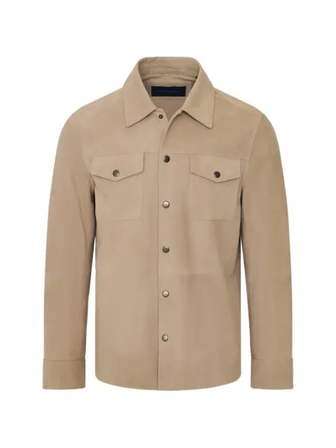 PATRICK ASSARAF suede shirt jacket