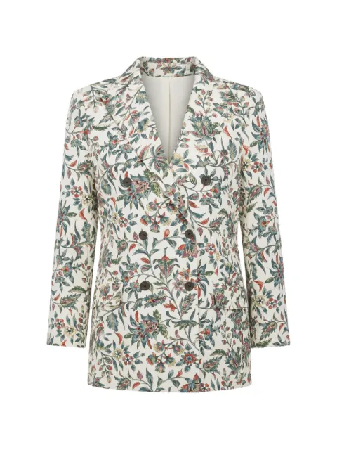 IBRIGU floral-print double-breasted blazer