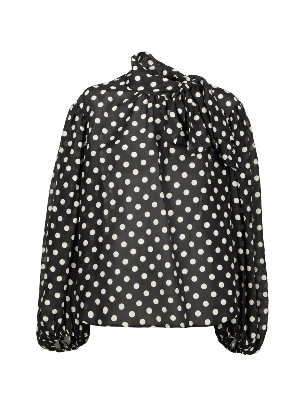 Hannes Roether Blusa a pois - Nero