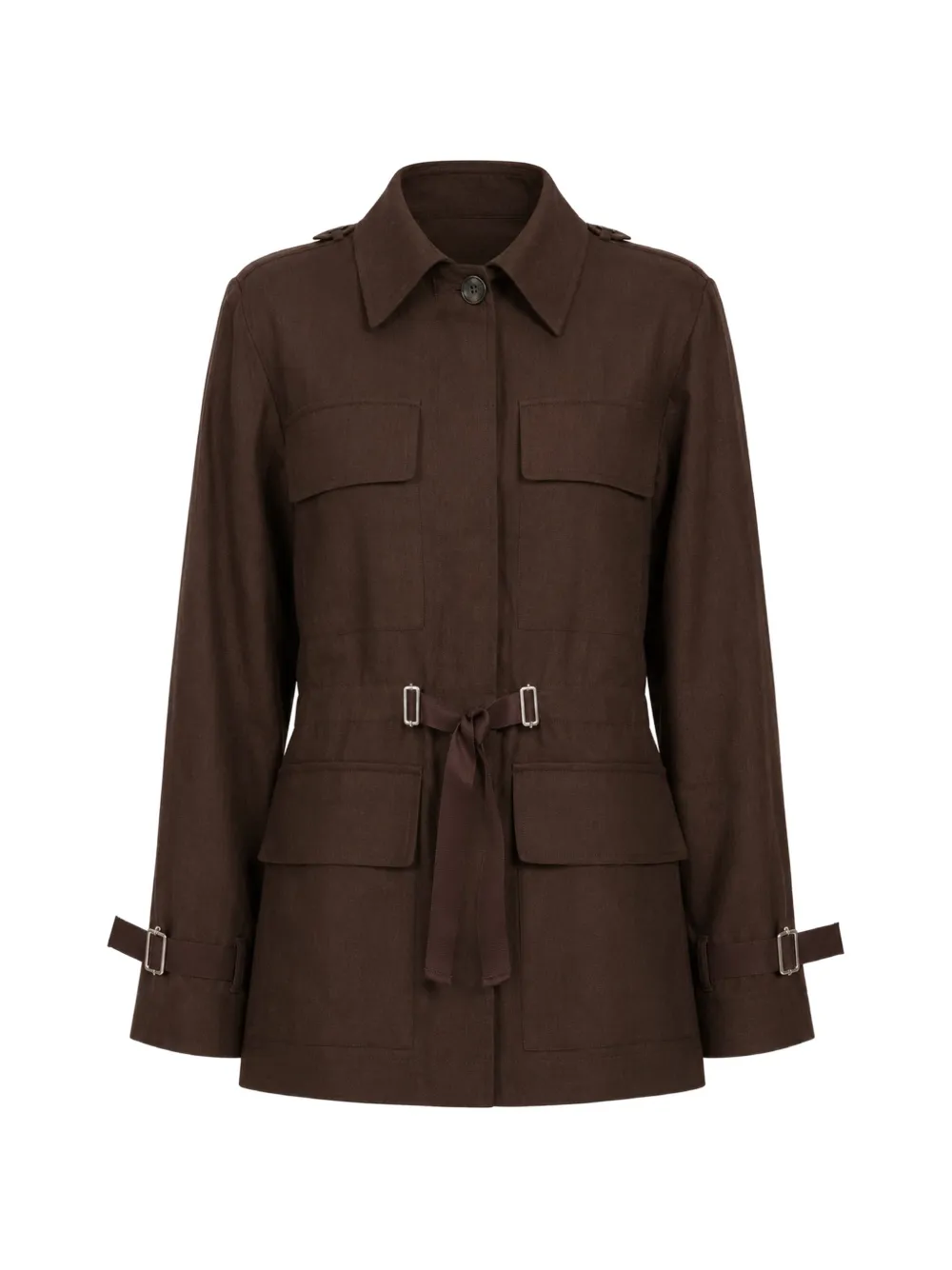 Kulson Giacca James con cintura - Marrone