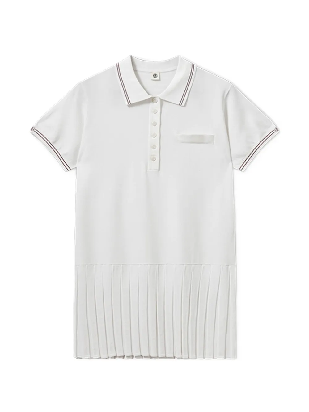 The Garment Abito Madison plissettato - Bianco