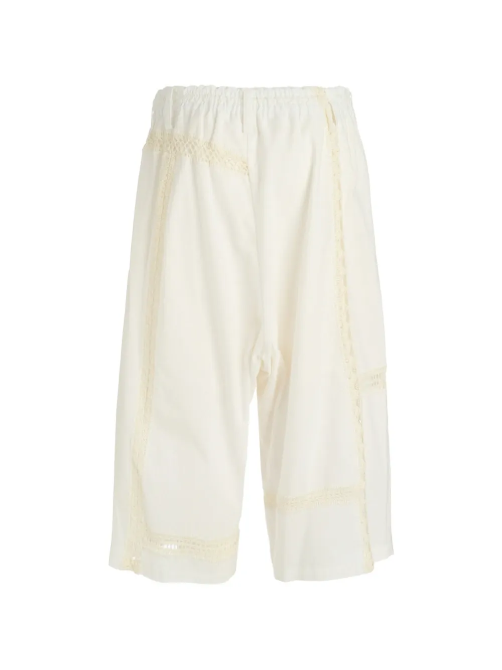 Y's Broek met kanten details Wit