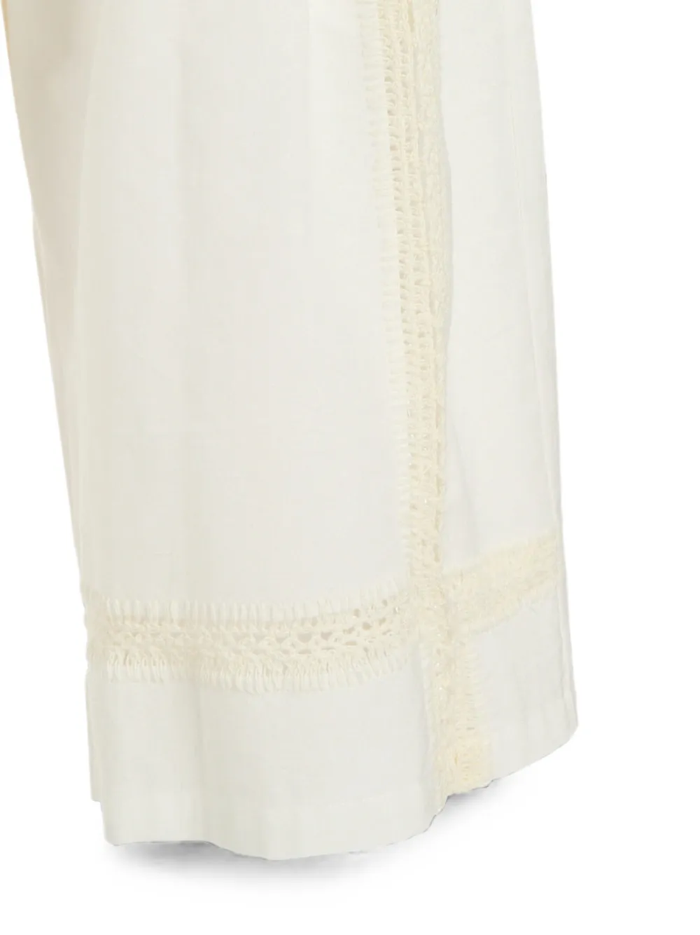 Y's Broek met kanten details Wit