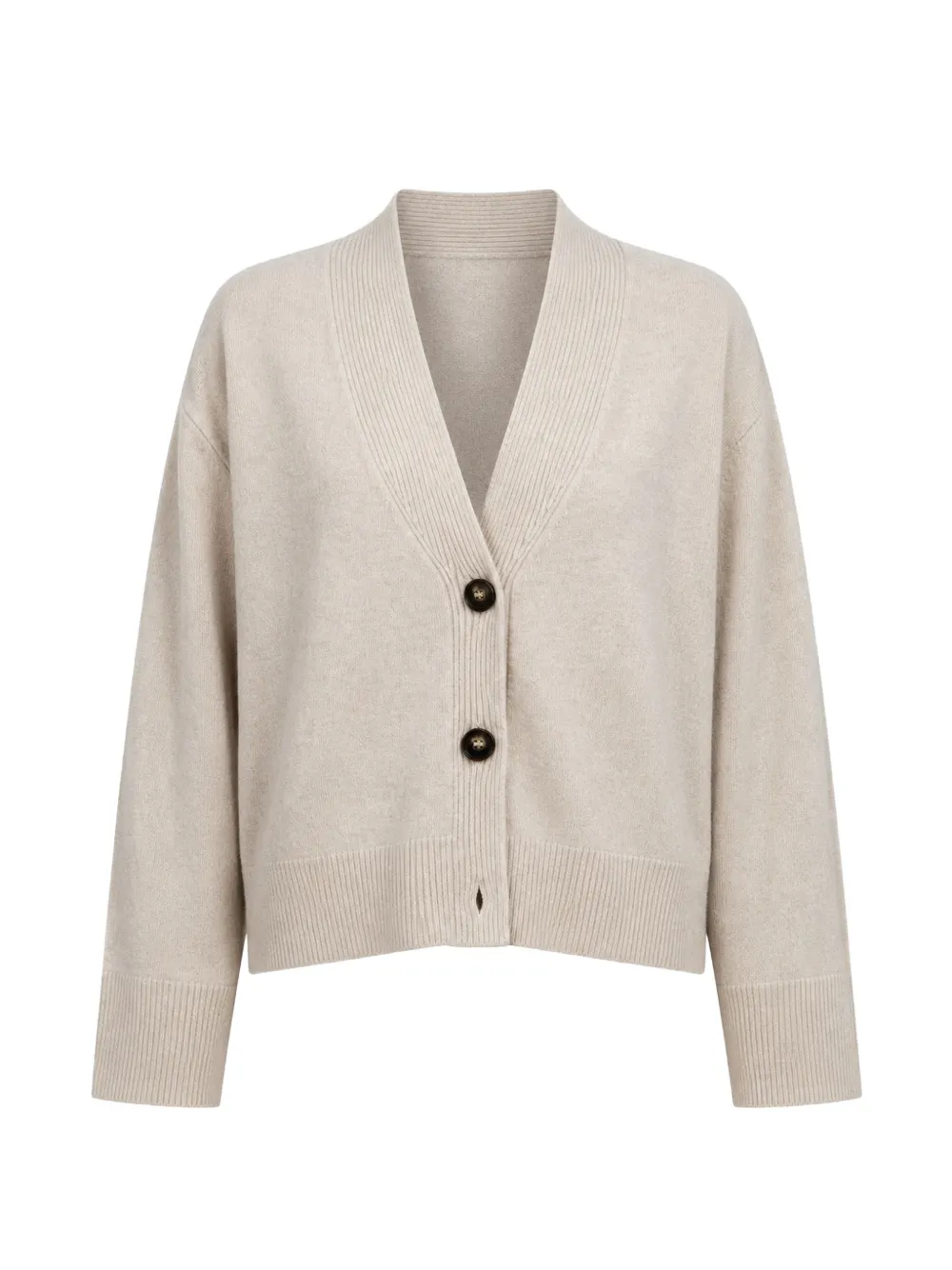 Arlo Mott Cardigan Wooster con scollo a V - Toni neutri