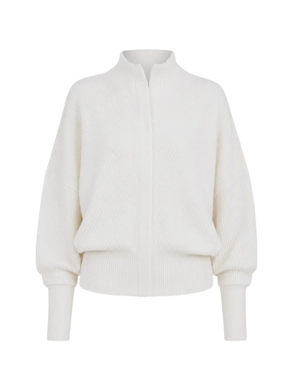 SA SU PHI Cardigan a coste - Bianco
