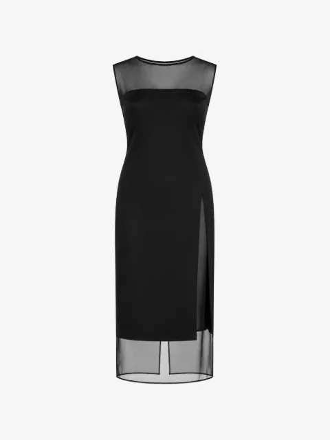 Esse Portia sheer-panel dress