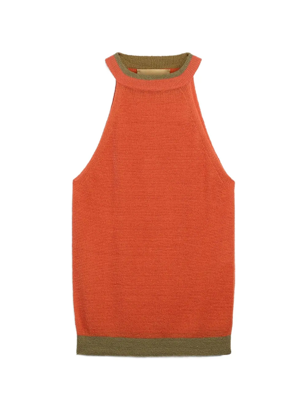 MOMONÌ Top Cary con scollo all'americana - Arancione