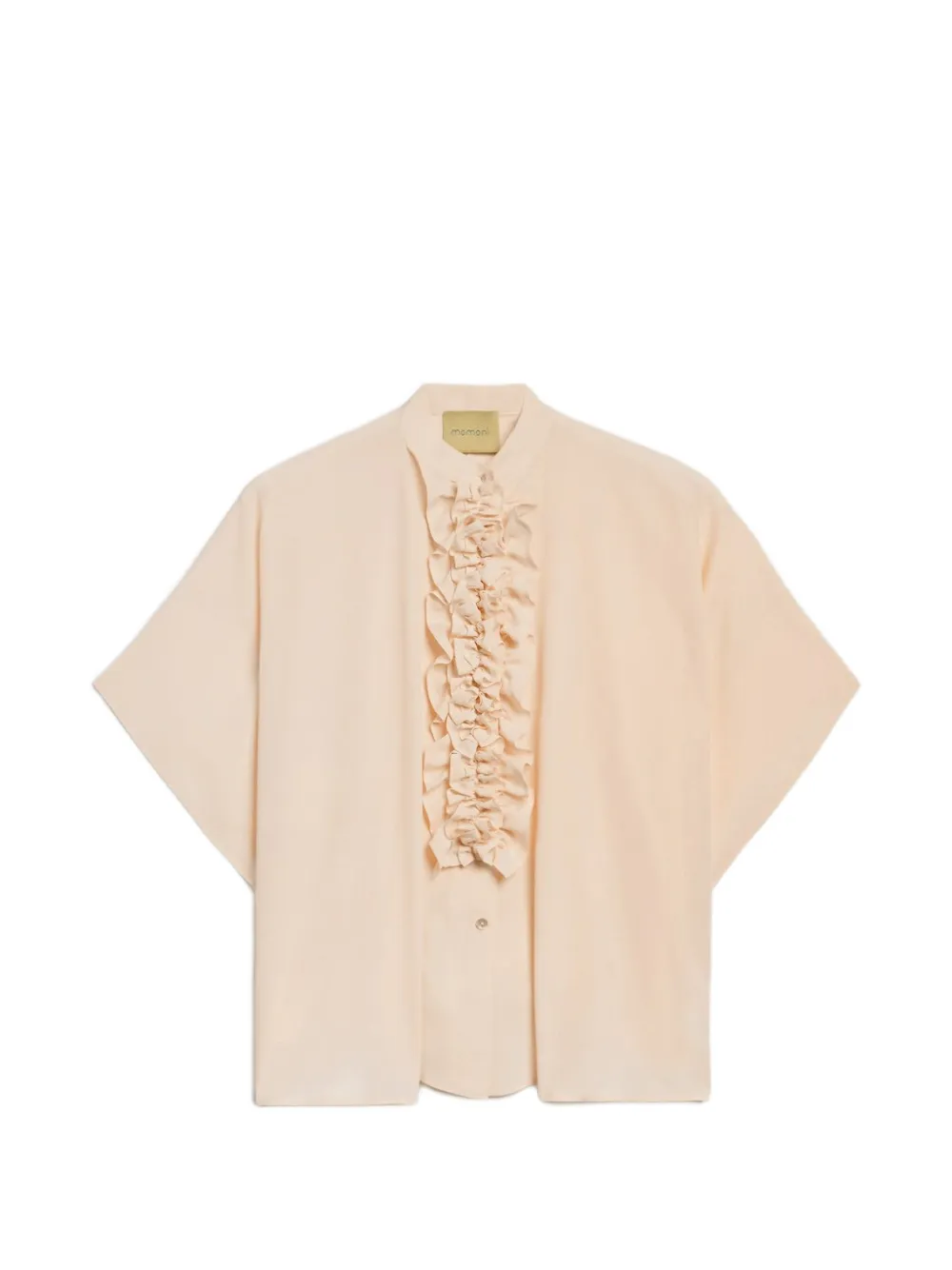 MOMONÌ Berenice ruffled shirt - Nude