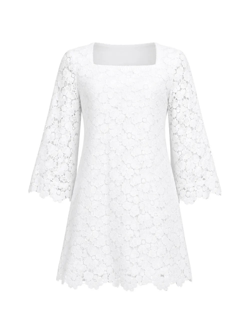 Simkhai mini Hana lace dress - Bianco