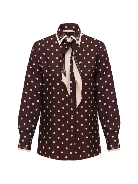 ZIMMERMANN polka-dot relaxed-fit shirt